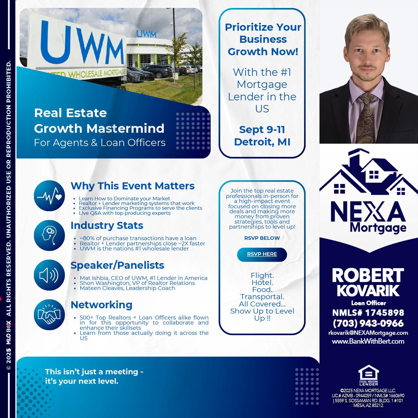 DETROIT TRIP - Robert Kovarik -Mortgage Loan Originator