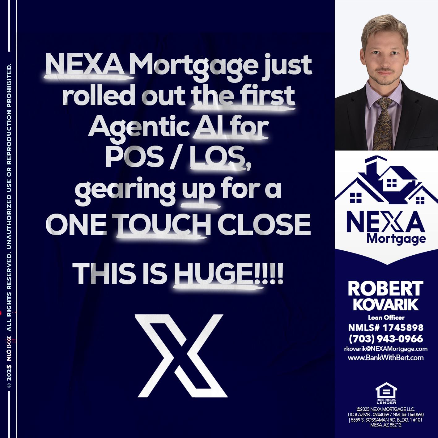 NEXA MORTGAGE - Robert Kovarik -Mortgage Loan Originator