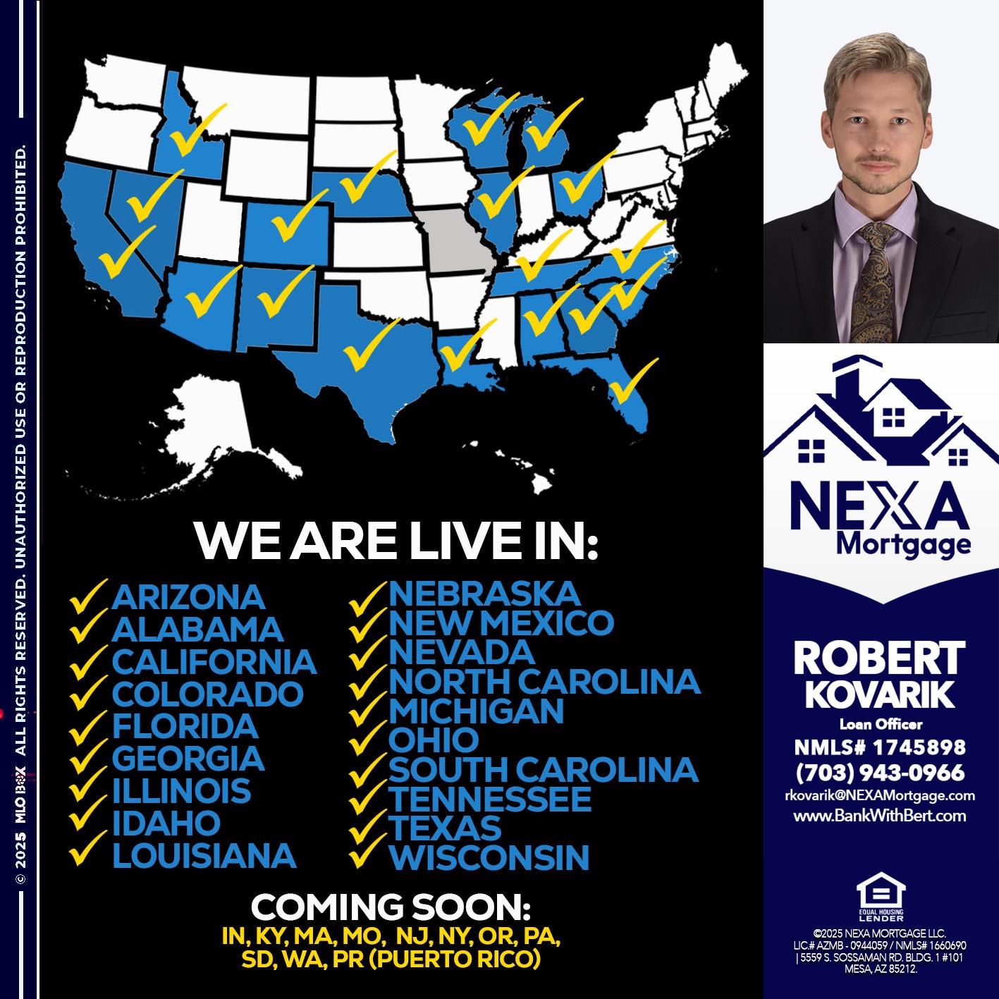 New Mexico live - Robert Kovarik -Mortgage Loan Originator