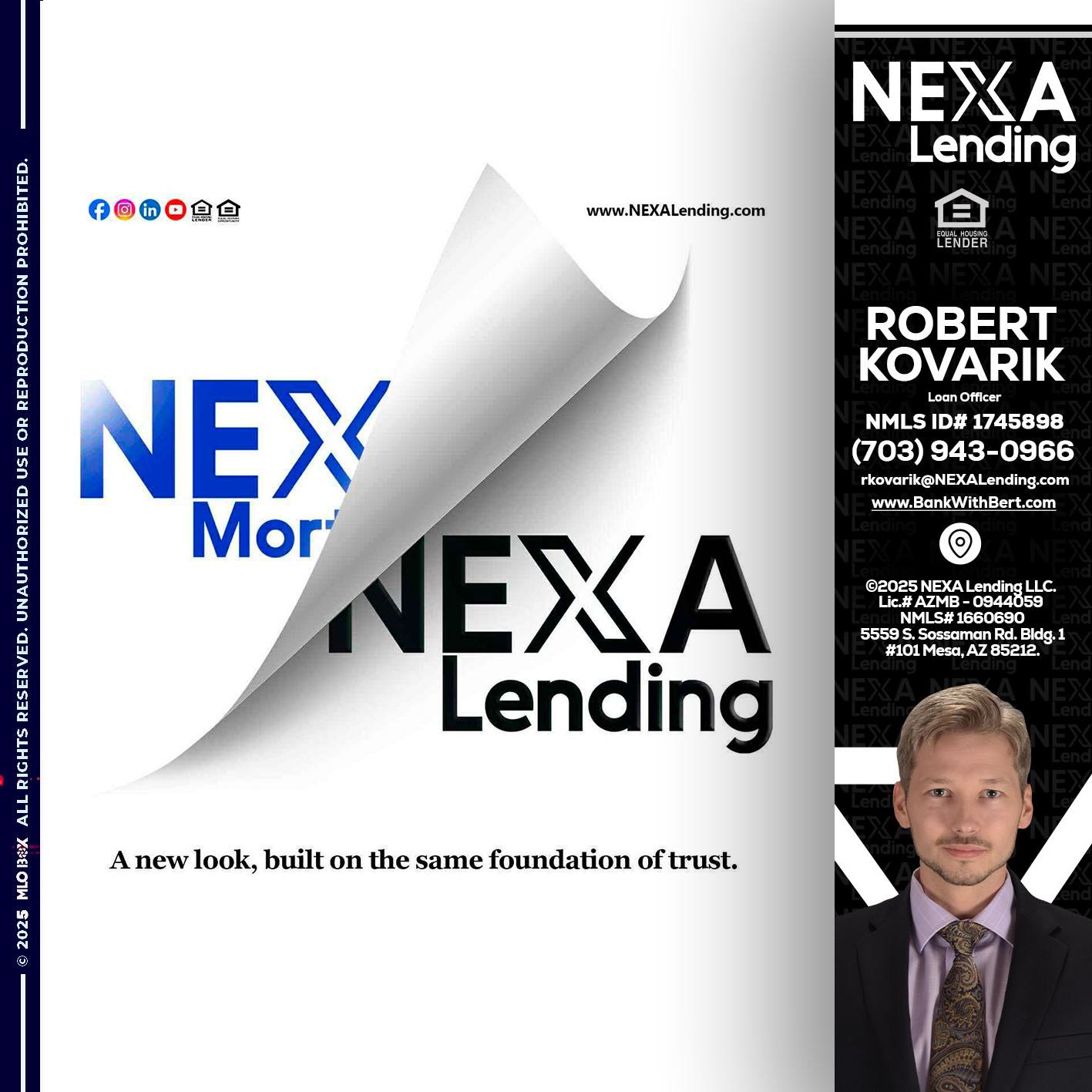 NEXA LENDING - Robert Kovarik -Mortgage Loan Originator