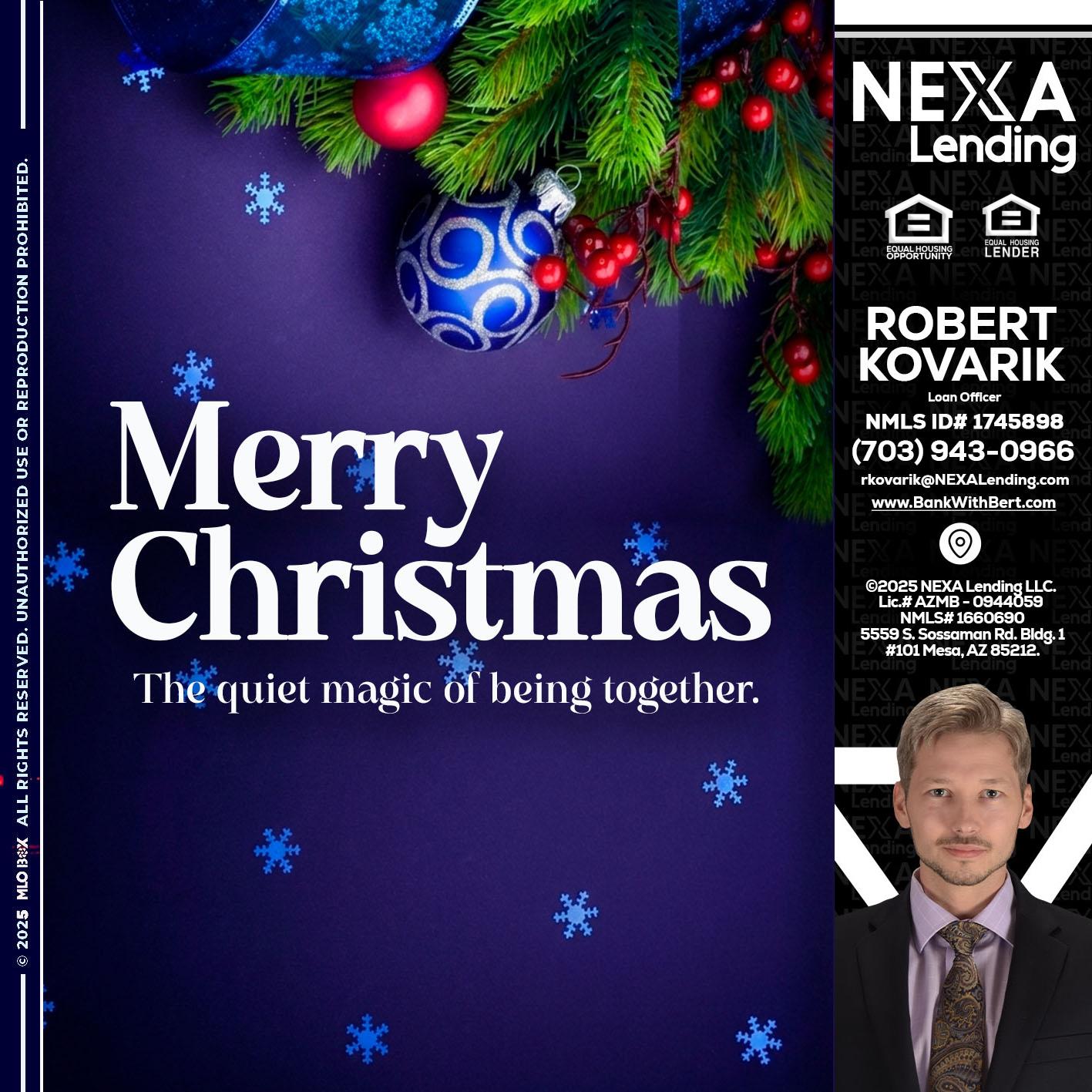 merry christmas - Robert Kovarik -Mortgage Loan Originator