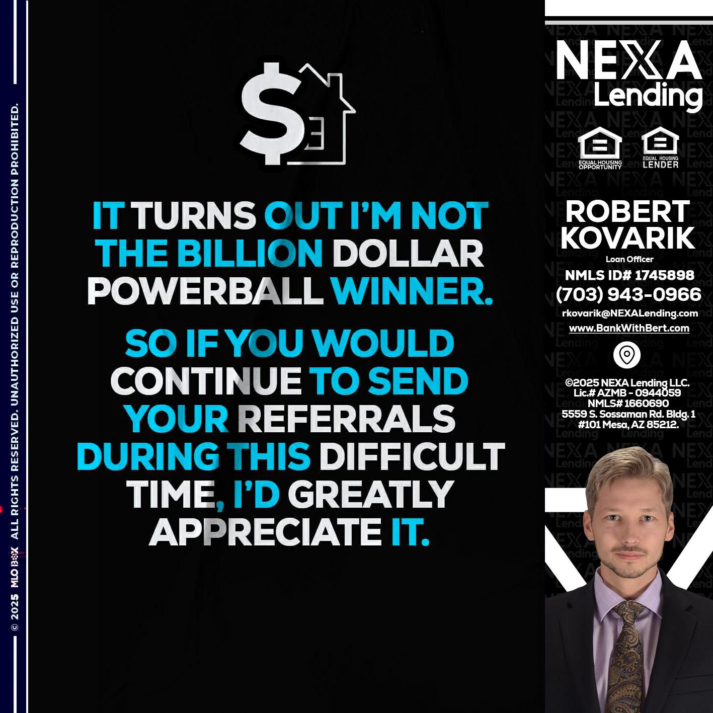 IT TURNS - Robert Kovarik -Mortgage Loan Originator