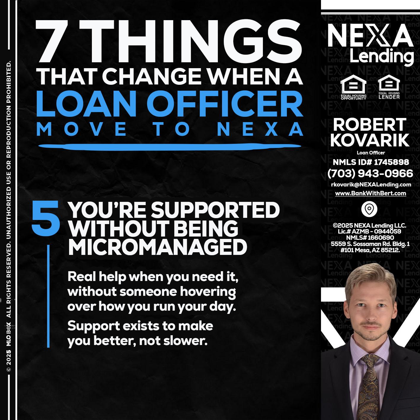 7 THINGS (5) - Robert Kovarik -Mortgage Loan Originator
