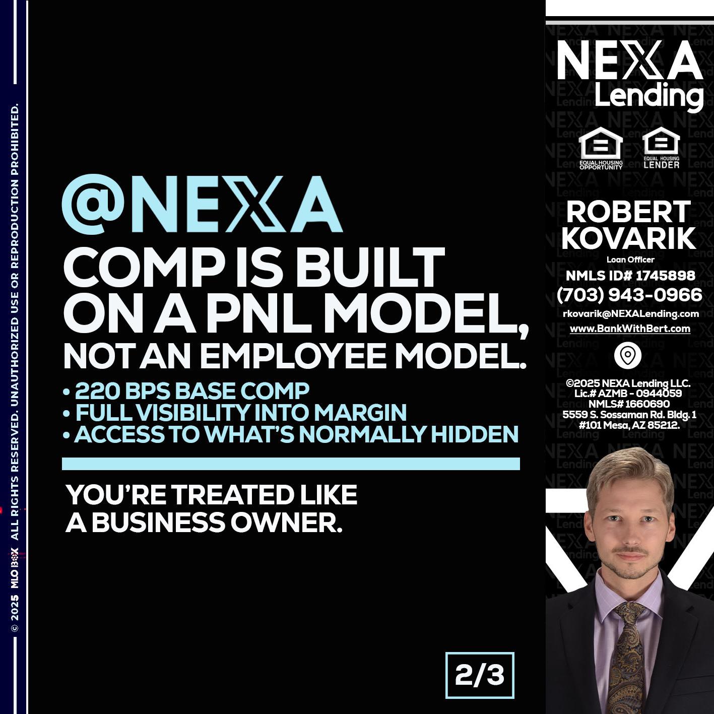 2 OF 3 - Robert Kovarik -Mortgage Loan Originator