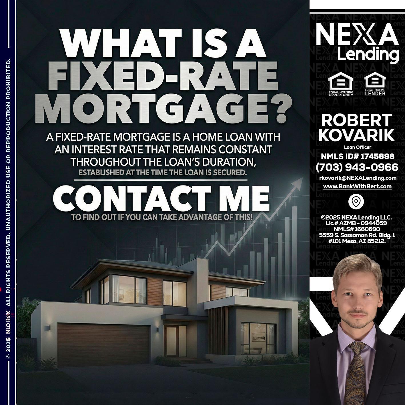 WHAT IS A - Robert Kovarik -Mortgage Loan Originator