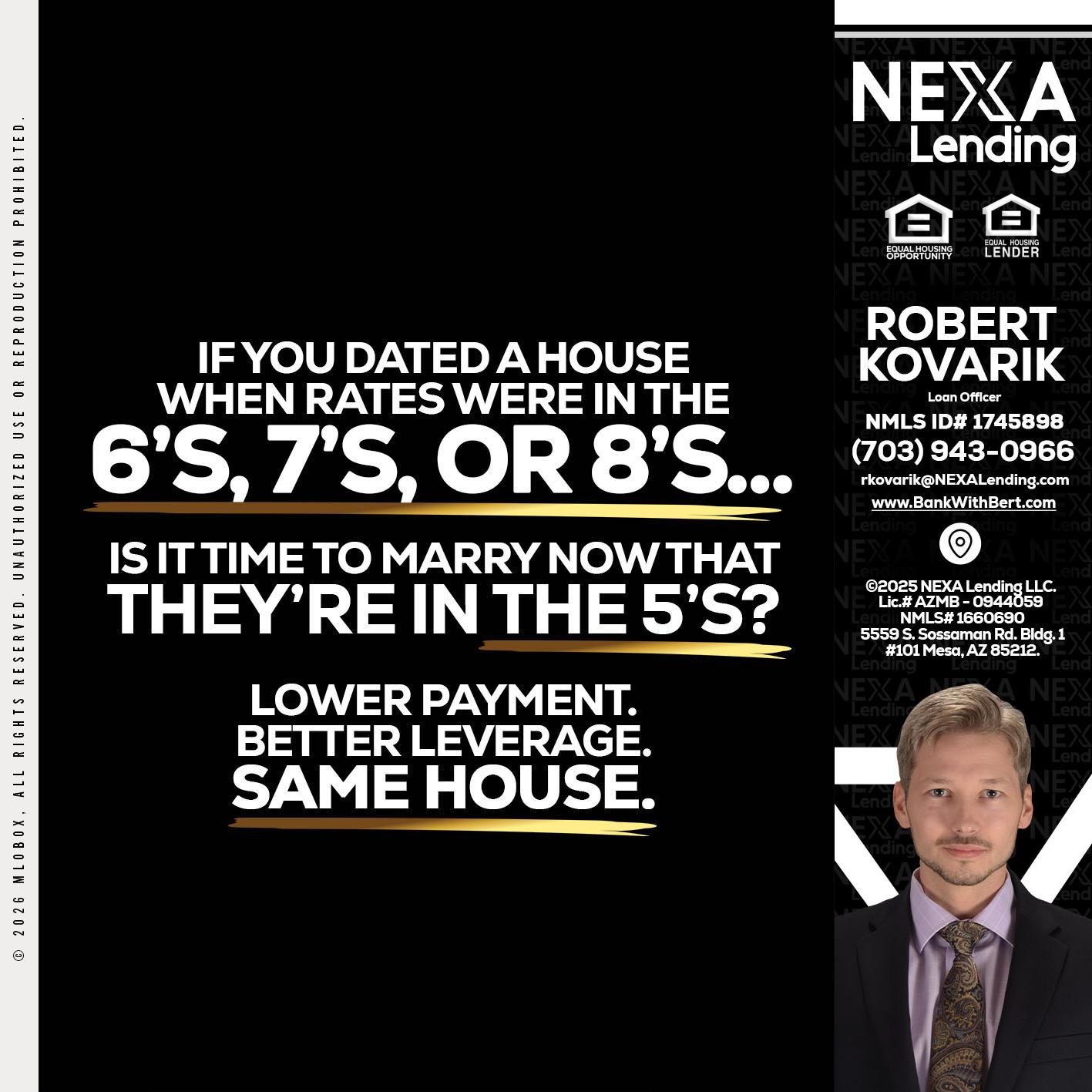 if you dated a house - Robert Kovarik -Mortgage Loan Originator