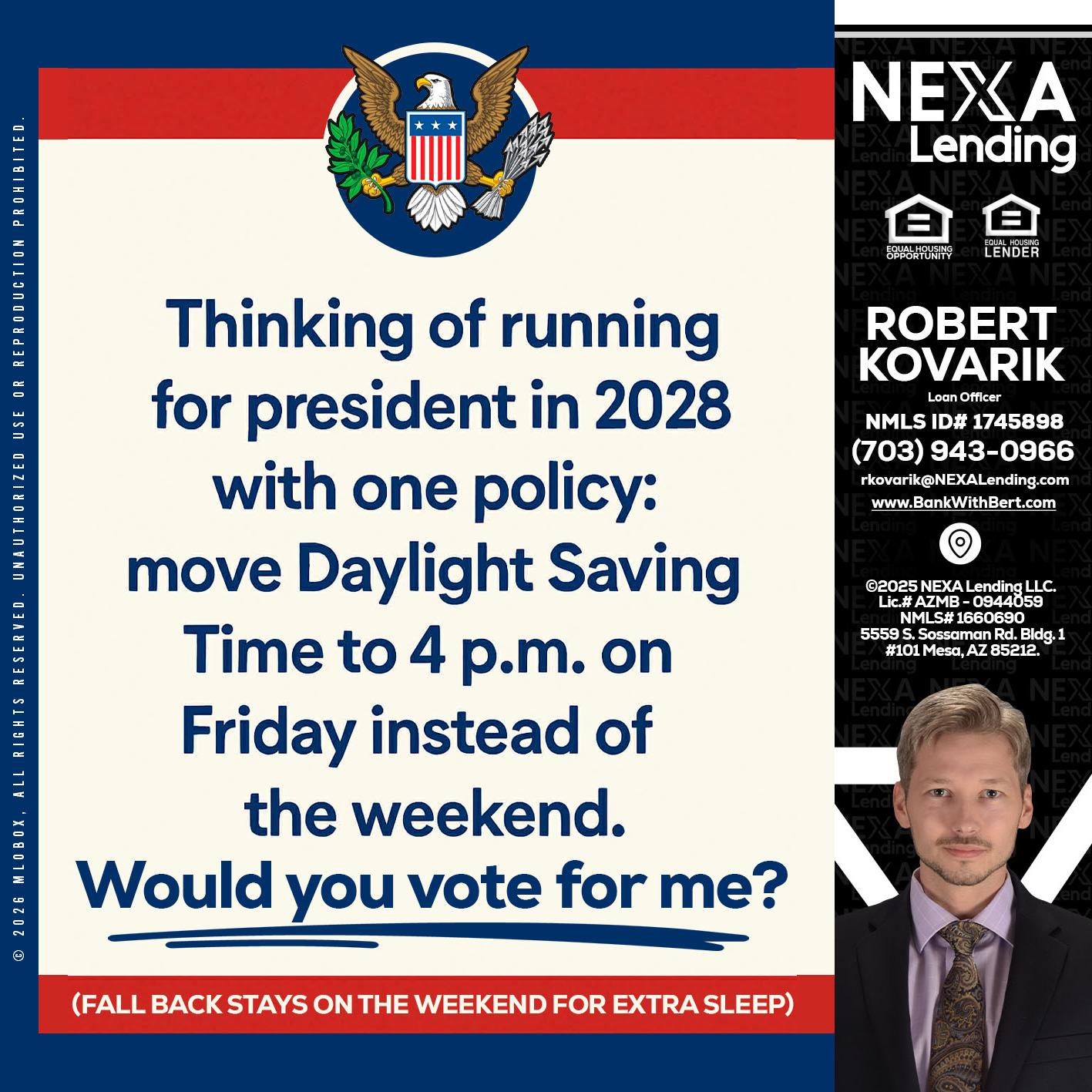 THINKING OF RUNING - Robert Kovarik -Mortgage Loan Originator