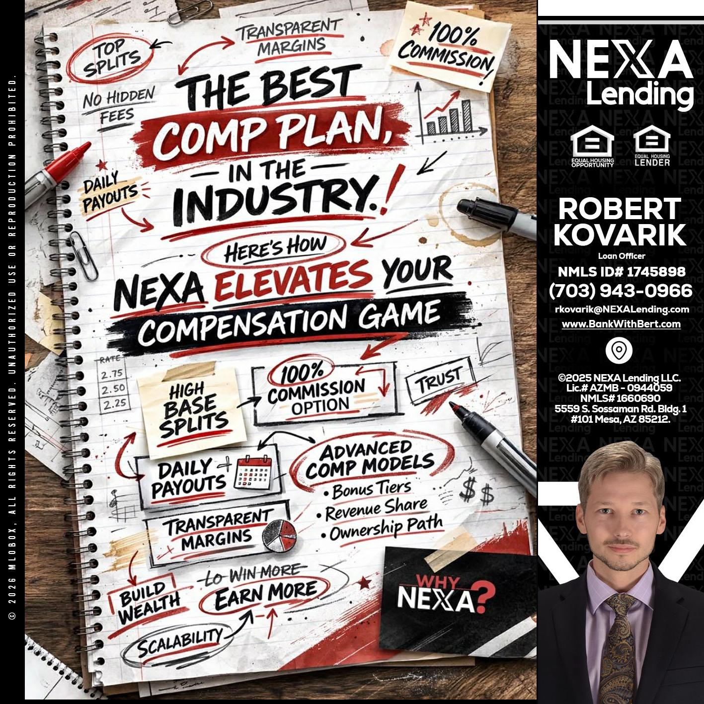 THE BEST COMP - Robert Kovarik -Mortgage Loan Originator
