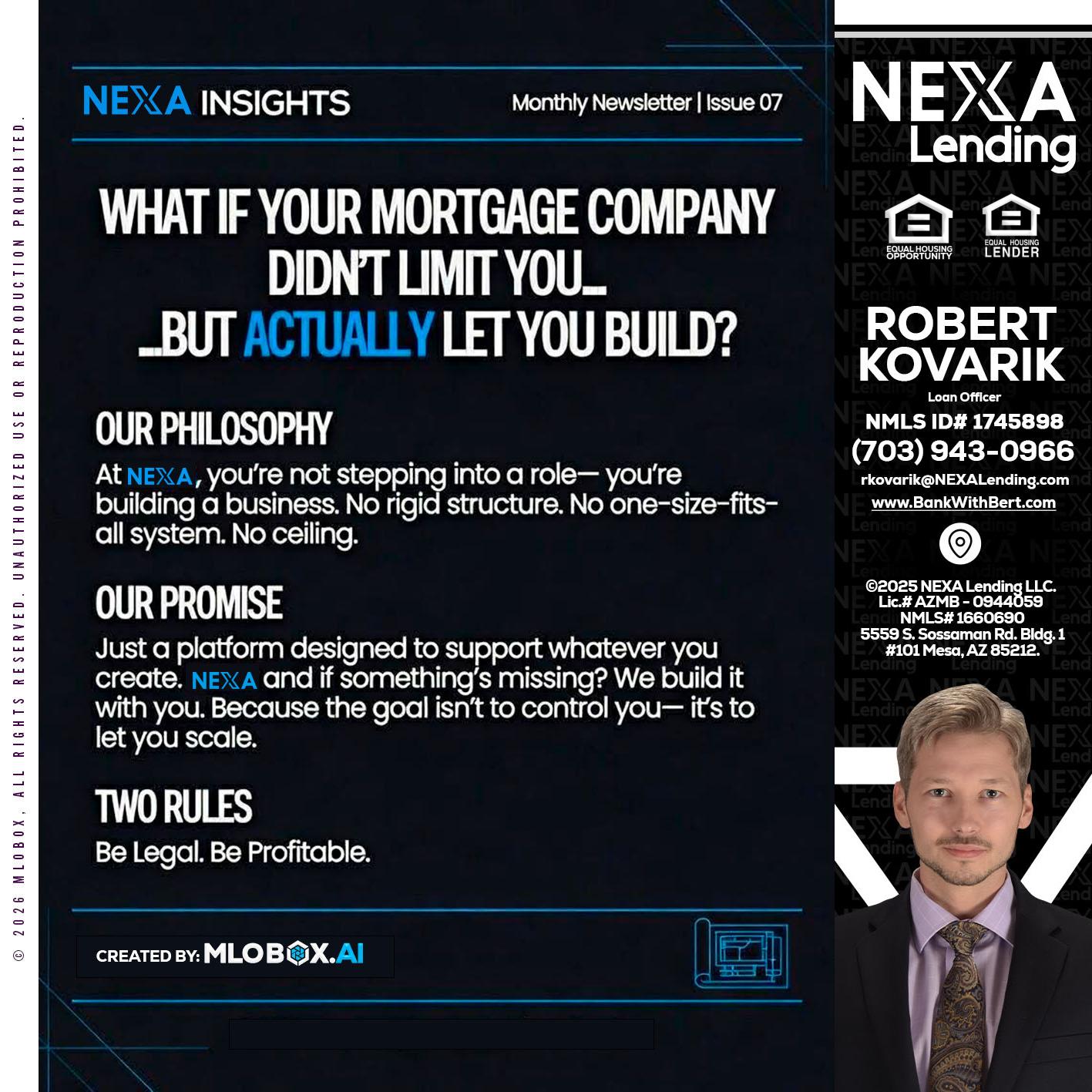 NEXA INSIGHTS - Robert Kovarik -Mortgage Loan Originator