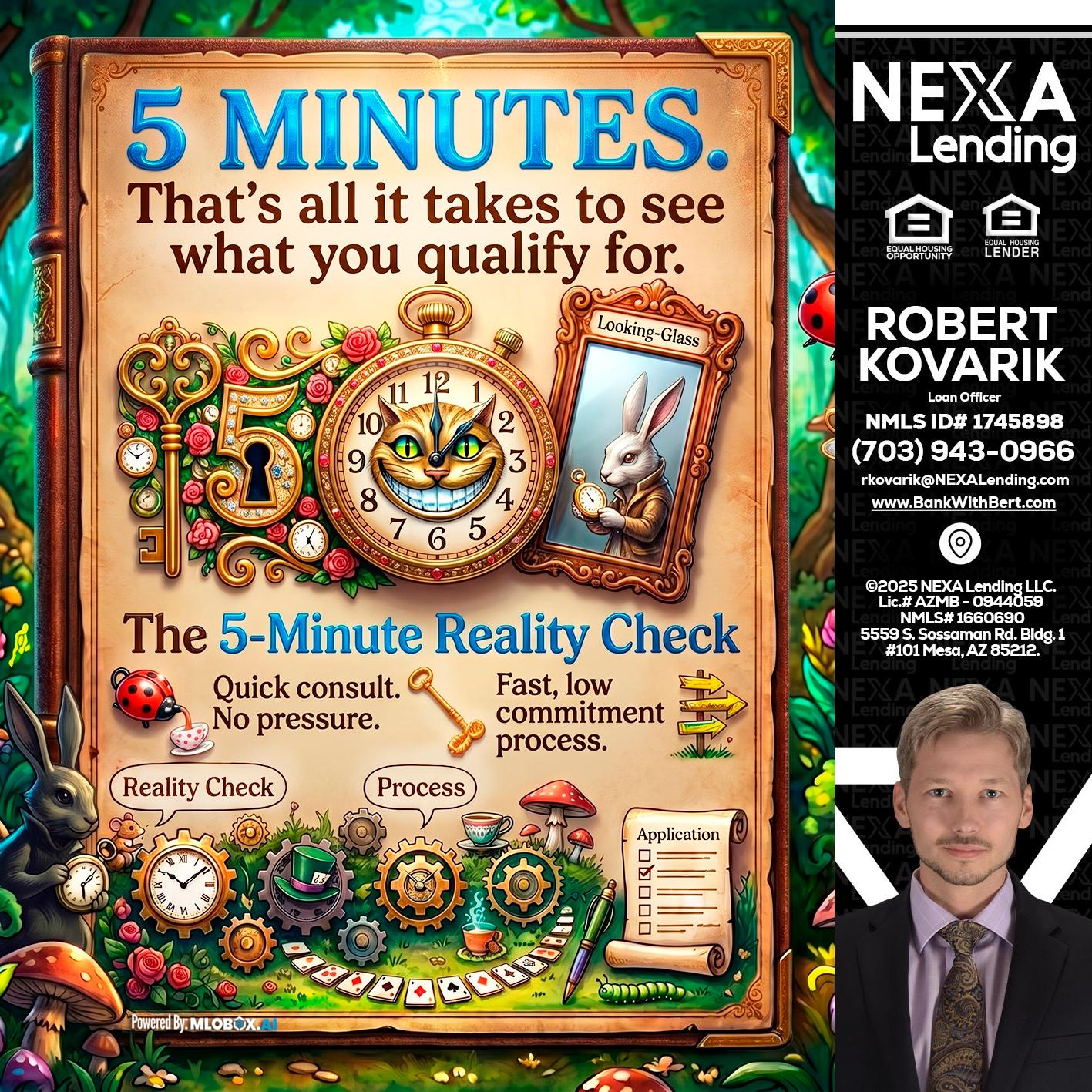 Reality Check! - Robert Kovarik -Mortgage Loan Originator