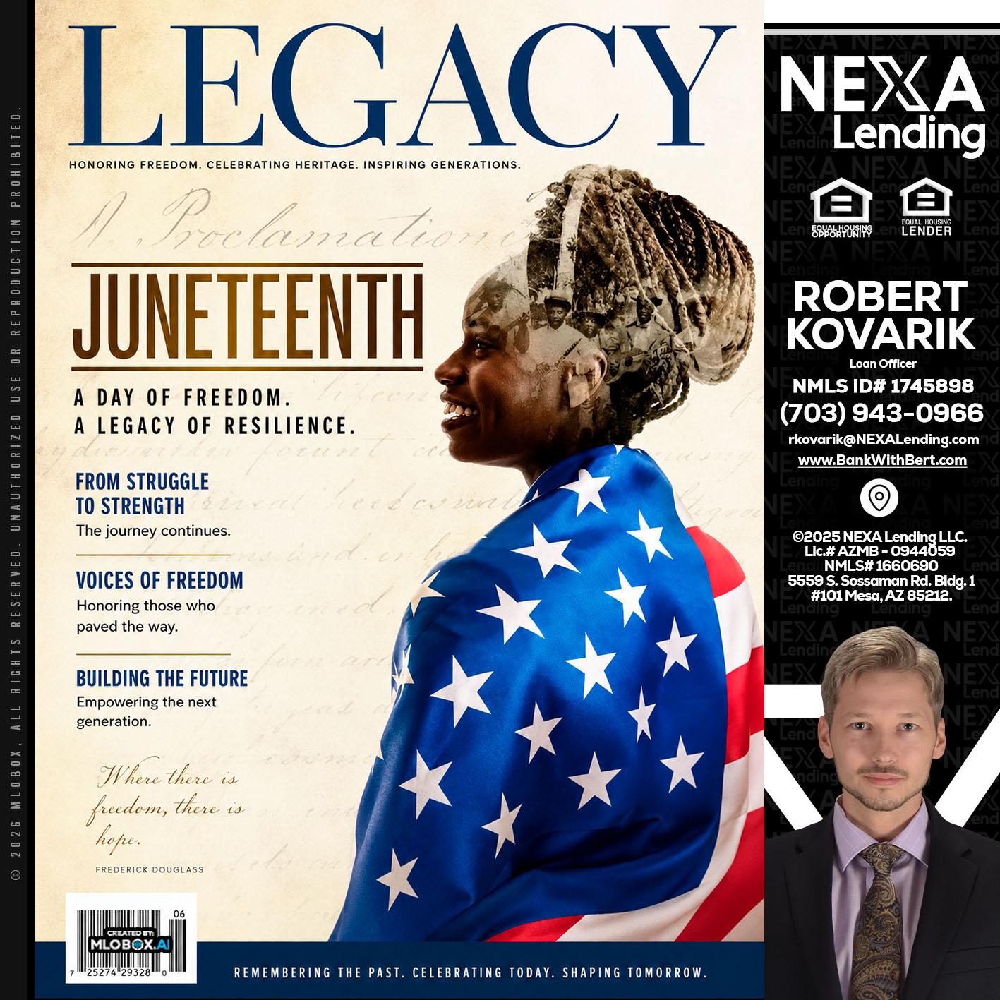 LEGACY - Robert Kovarik -Mortgage Loan Originator