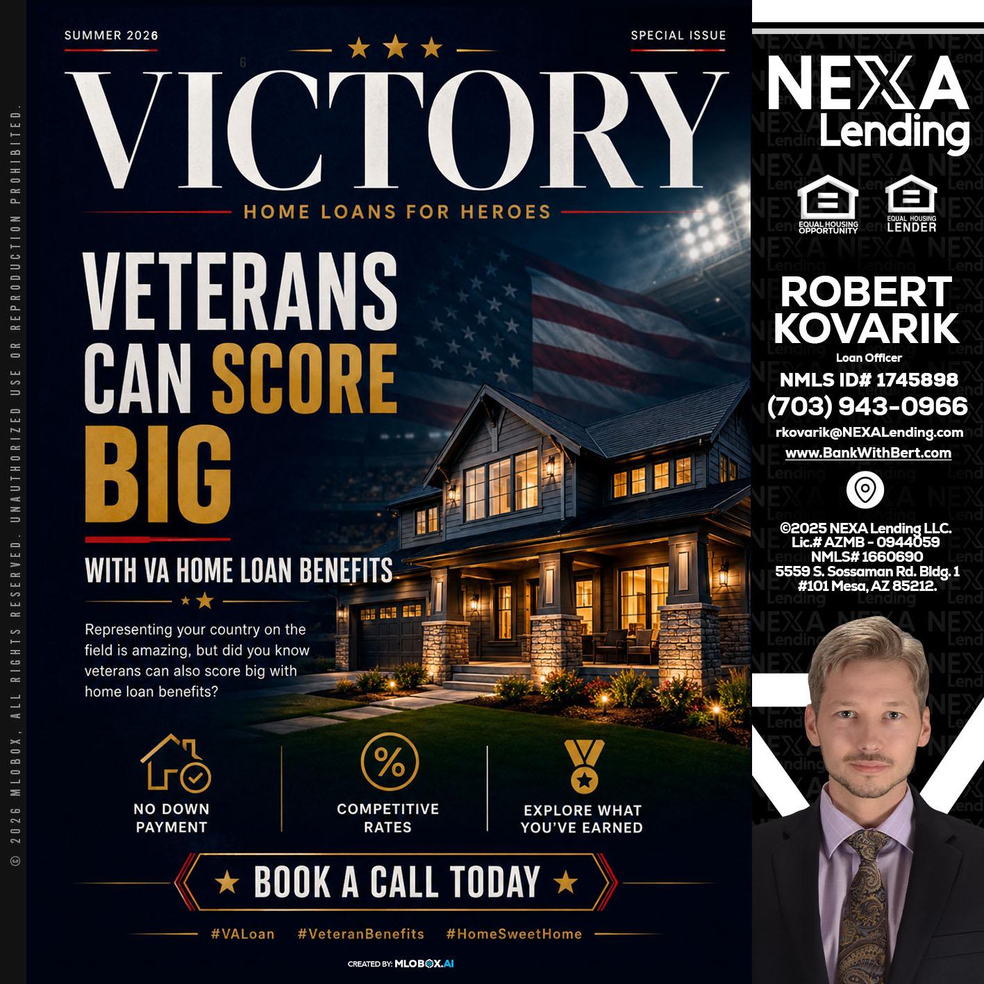 VICTORY - Robert Kovarik -Mortgage Loan Originator