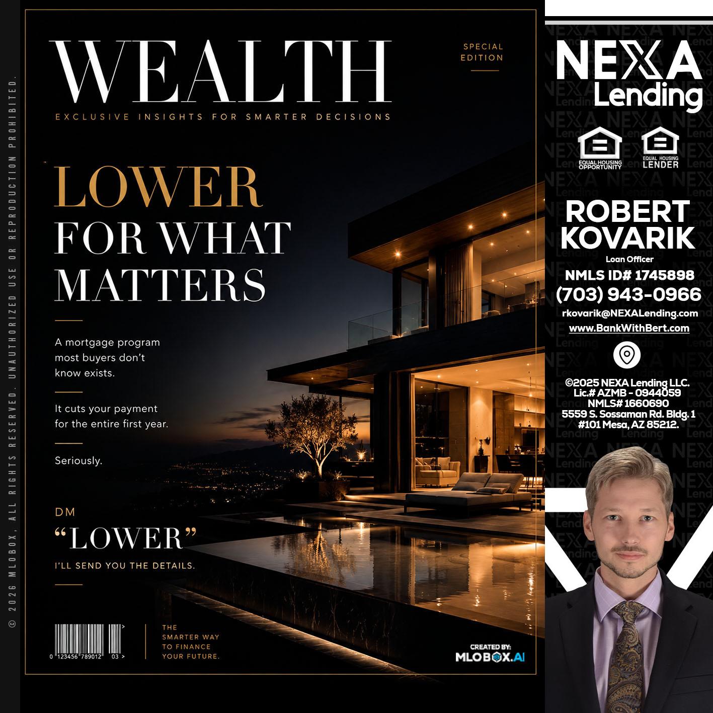 WEALTH - Robert Kovarik -Mortgage Loan Originator