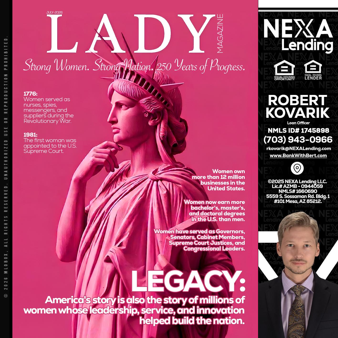 LADY LIBERTY! - Robert Kovarik -Mortgage Loan Originator
