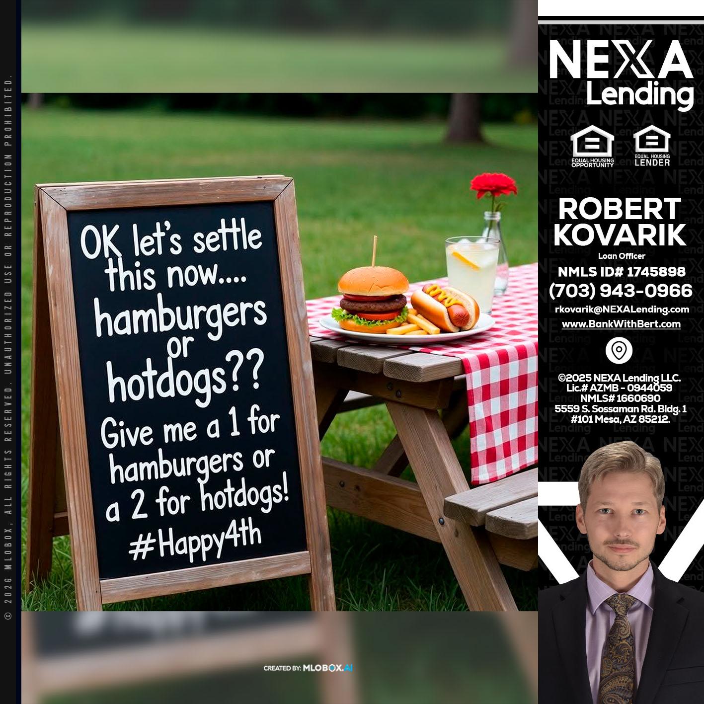 let settle this - Robert Kovarik -Mortgage Loan Originator