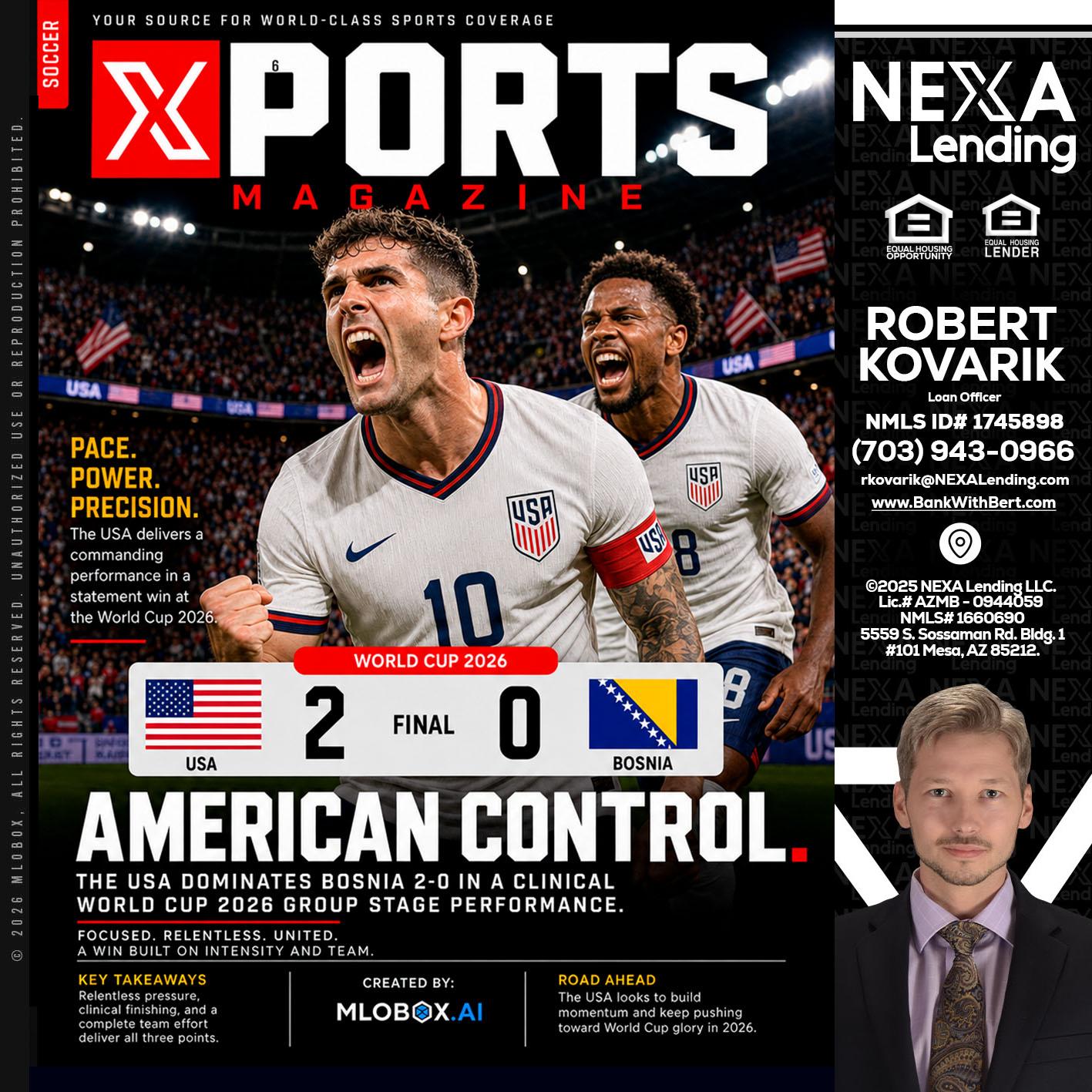 AMERICAN CONTROL - Robert Kovarik -Mortgage Loan Originator